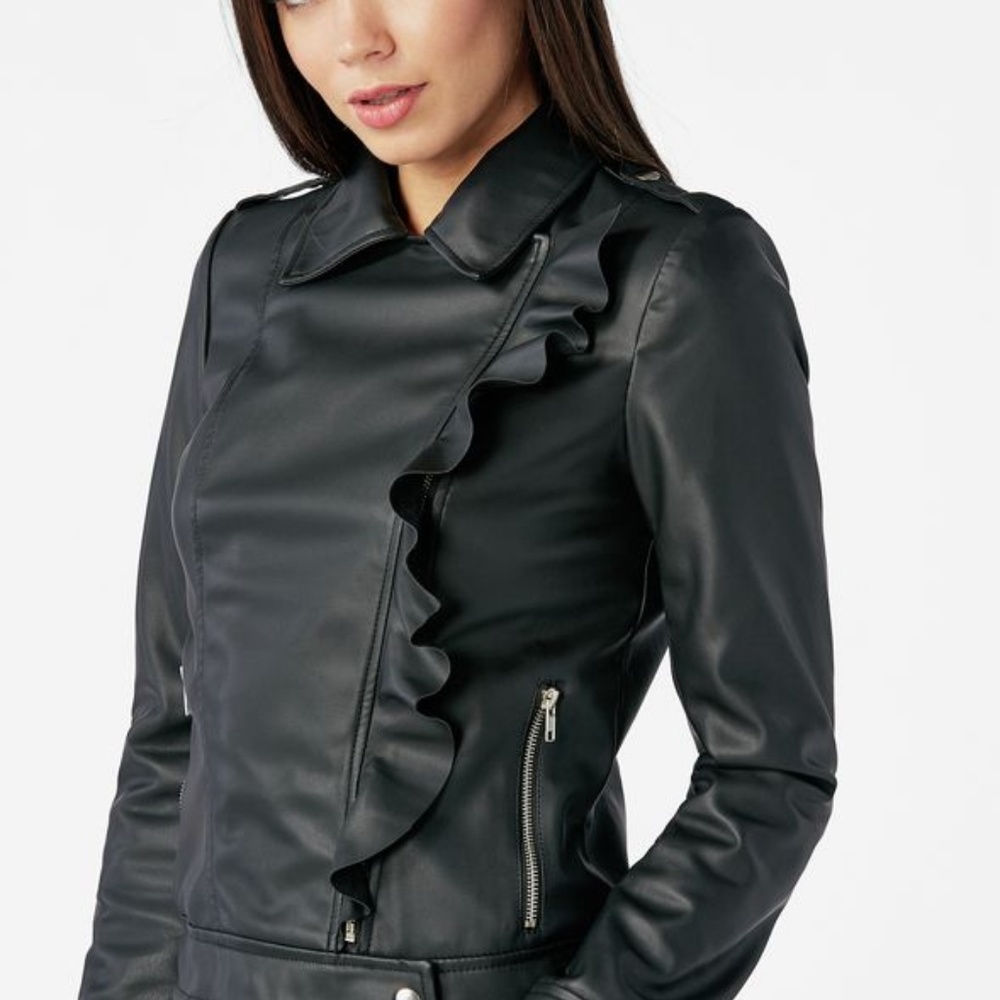 Great Faux Leather Jacket